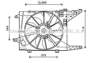 AVA QUALITY COOLING Tuuletin, moottorin jäähdytys RT7550